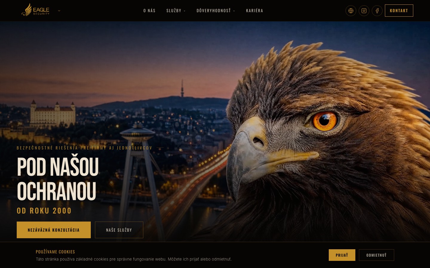 Eagle Security website